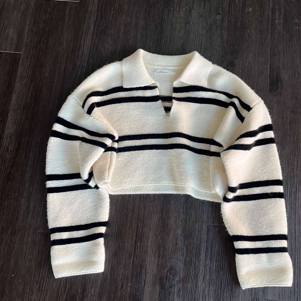 Oak + Fort Oversized Striped Sweater